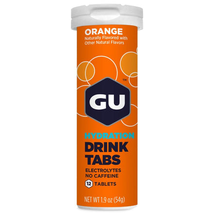 Pastillas Hidratantes GU Sin Cafeína Naranja 12 Tabletas - Energía deportiva