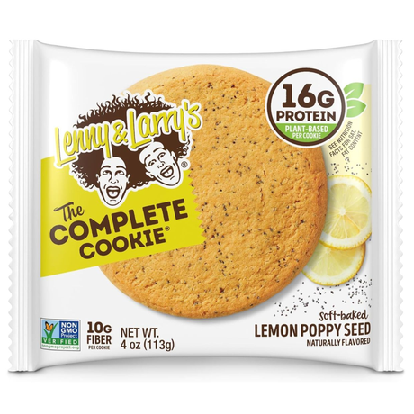 Lenny & Larry’s Complete Cookie Limón y Amapola – Galleta vegana alta en proteína [imagen1]