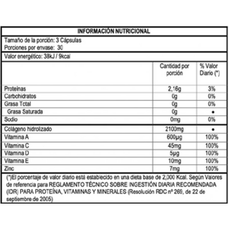 Suplemento Maxinutri Colágeno Hidrolizado 90 Cápsulas - Antienvejecimiento Imagen 3
