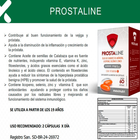  Suplemento Maxinutri Prostático 60 Cápsulas - Salud Masculina Imagen 2