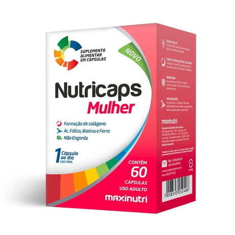 Vitaminas Maxinutri Nutricaps Mujer 60 Cápsulas - Energía Femenina Imagen 1