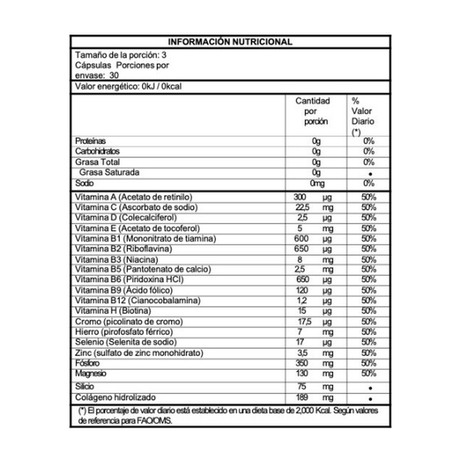 Suplemento Maxinutri Capitrat HSN Femme 90 Cápsulas - Colágeno Hidrolizado para Cabello, Piel y Uñas Imagen 3