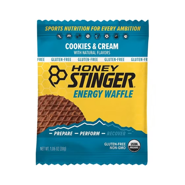 Honey Stinger Waffle Sin Gluten Cookies and Cream 30g – Energía rápida antes de entrenar sin pesadez [imagen 1]