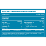 Tabla Nutricional Honey Stinger Waffle Cookies and Cream 30g – Información con ciento cuarenta calorías por porción [imagen 3]
