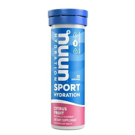 Pastillas Hidratantes Nuun con Electrolitos Frutas Cítricas 10 Tabletas - Hidratación y energía