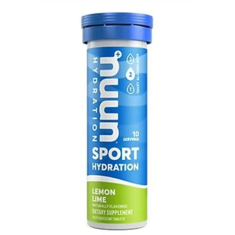 Pastillas Hidratantes Nuun con Electrolitos Lima Limón 10 Tabletas - Energía deportiva