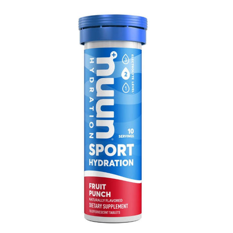 Pastillas Hidratantes Nuun con Electrolitos Ponche Tropical 10 Tabletas - Hidratación y energía