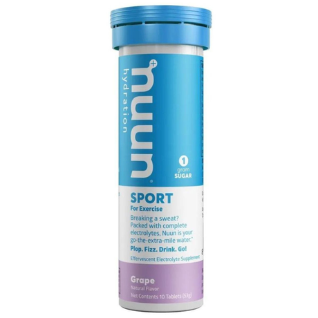 Nuun Sport uva 10 tabletas – hidratación deportiva [imagen 1]