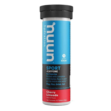 Pastillas Hidratantes Nuun con Cafeína Cherry Limeade 10 Tabletas - Energía deportiva