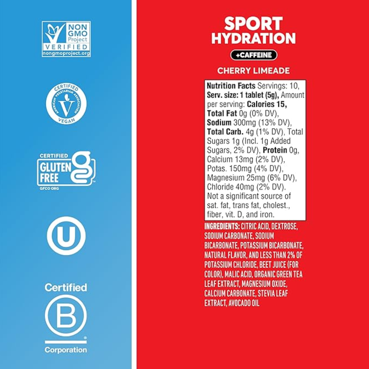 Electrolitos Nuun con cafeína Cherry Limeade para ejercicio [imagen 3]