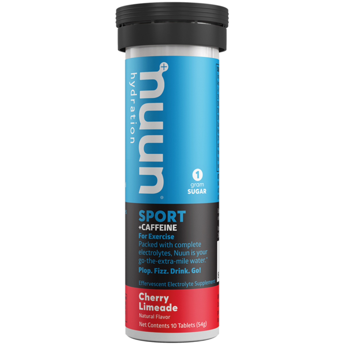 Nuun Sport + Cafeína Cherry Limeade 10 tabletas – energía e hidratación [imagen 1]