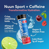 Tabletas Nuun Sport Cherry Limeade con cafeína [imagen 4]