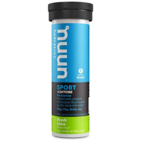 Nuun Sport + Cafeína Lima 10 tabletas – hidratación con energía [imagen 1]