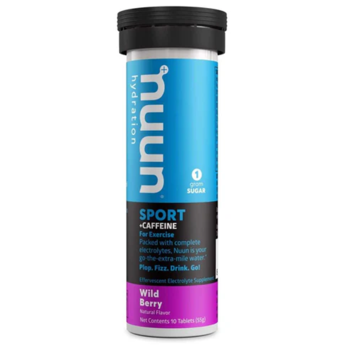Nuun Sport + Cafeína Wild Berries 10 tabletas – hidratación con energía [imagen 1]