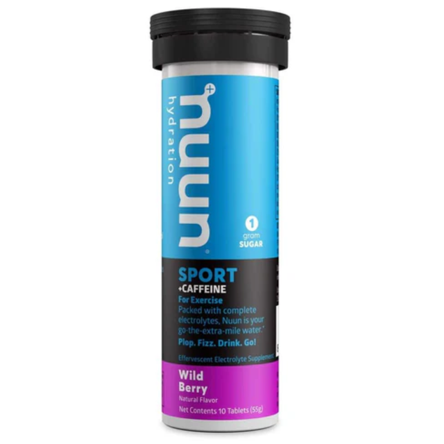 Nuun Sport + Cafeína Wild Berries 10 tabletas – hidratación con energía [imagen 1]