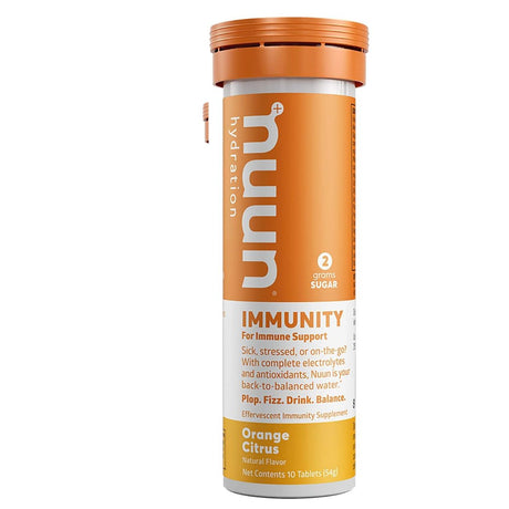 Pastillas Hidratantes Nuun Immunity Naranja 10 Tabletas - Energía deportiva