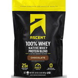 Ascent whey protein chocolate 2 lb – proteína post entreno para recuperación [imagen 1].