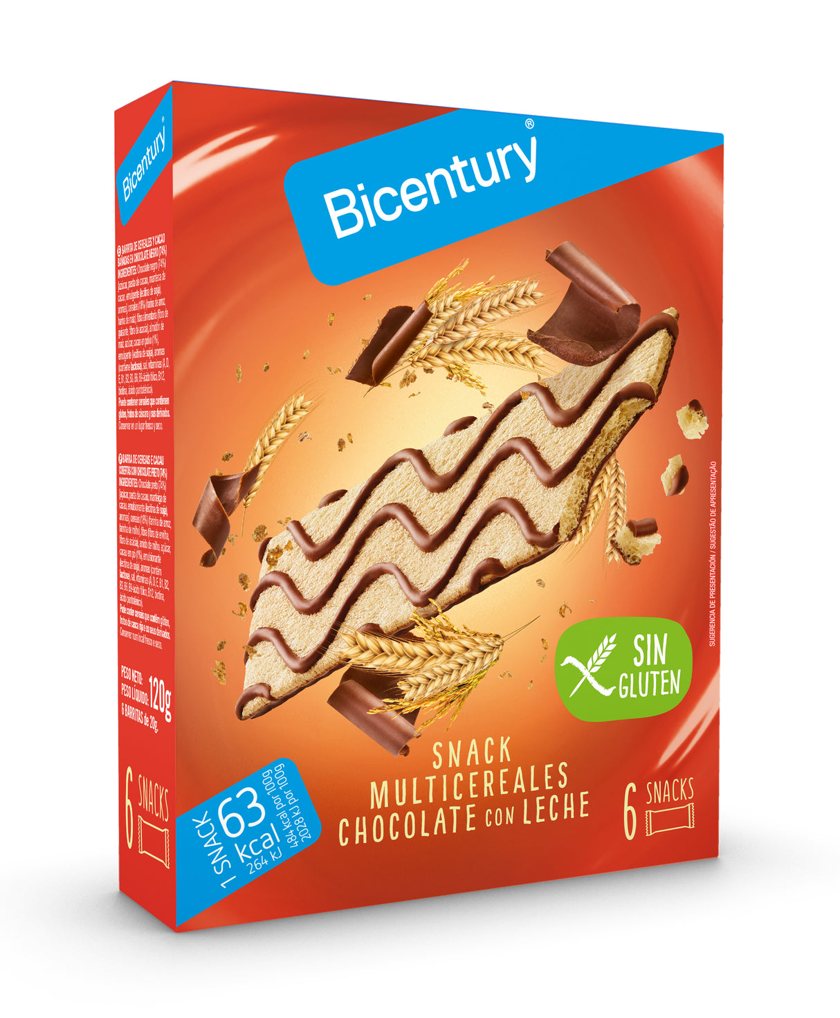 Barra Cereal Sin Gluten Bicentury Caja 78 G