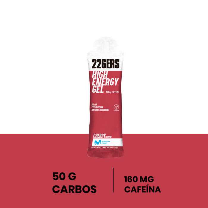 Gel Energético 226ERS con Cafeína Cereza 76g - Energía deportiva