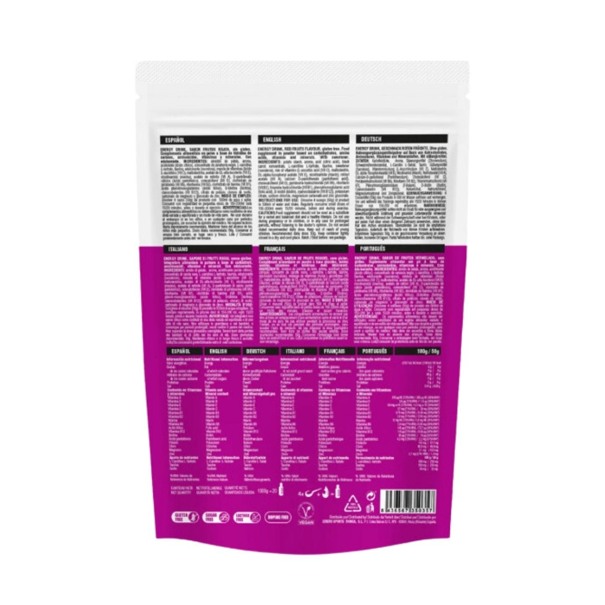 Energy Drink 1 Kg Sabor Frutos Rojos