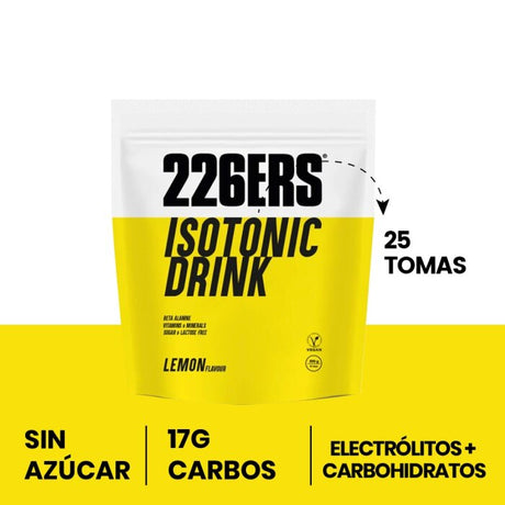 Bebida Energética 226ERS Isotónica Limón 500g - Energía deportiva