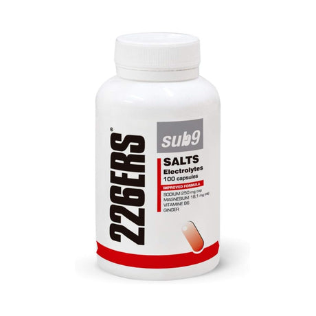 Pastillas Energéticas 226ERS SUB9 Sales y Electrolitos con Cafeína 100 Capsulas - Hidratación y energía