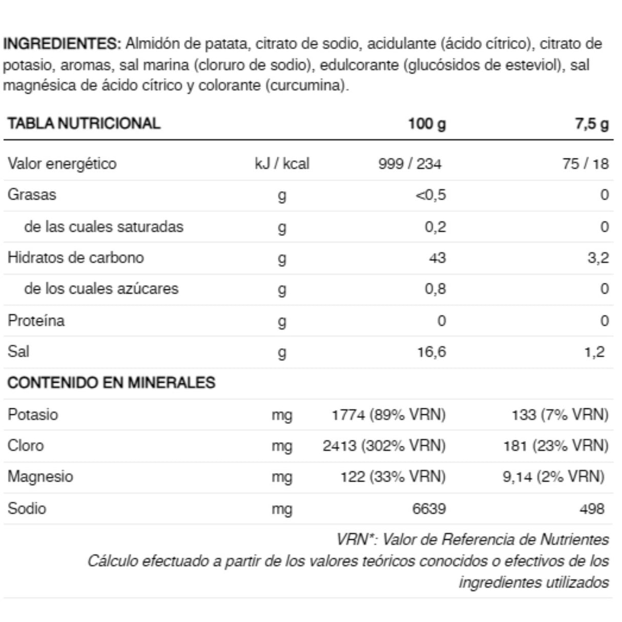 Bebida Energética 226ERS Hipotónica Hydrazero Limón 7,5g