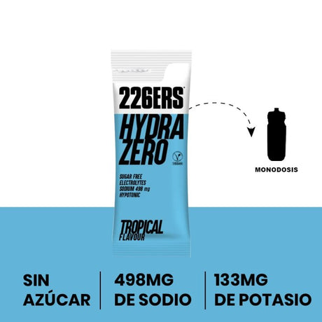 Bebida Energética 226ERS Hipotónica Hydrazero Tropical 7,5g - Energía deportiva