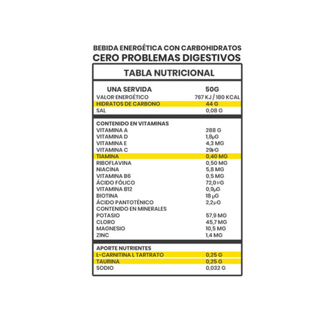 Bebida Energética 226ERS Monodosis Limón 50g - Energía deportiva 1