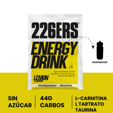 Bebida Energética 226ERS Monodosis Limón 50g - Energía deportiva 2