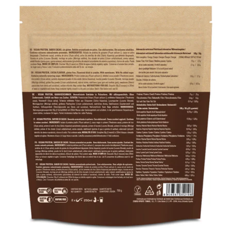 Vegan Protein chocolate vegetal para recuperación muscular post gym [imagen 3].