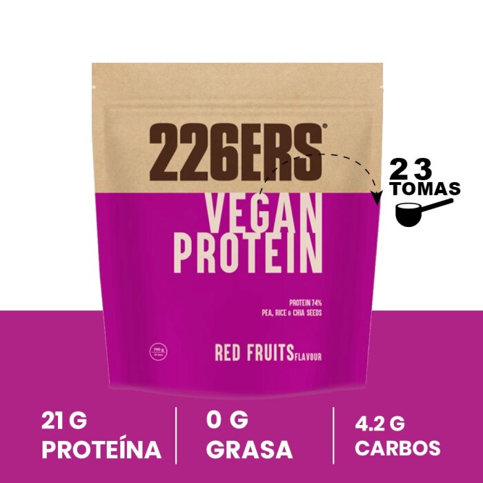 Proteína en Polvo 226ERS Frutos Rojos 700g - Energía deportiva