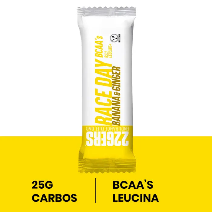 Barrita Energética 226ERS Vegana RACE DAY BCAA´S Banano-Ginger 40g