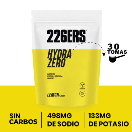 Bebida Energética 226ERS Hipotónica Hydrazero Limón 225g - Energía deportiva 2