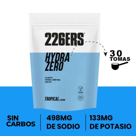 Bebida Energética 226ERS Hipotónica Hydrazero Tropical 225g - Energía deportiva 2