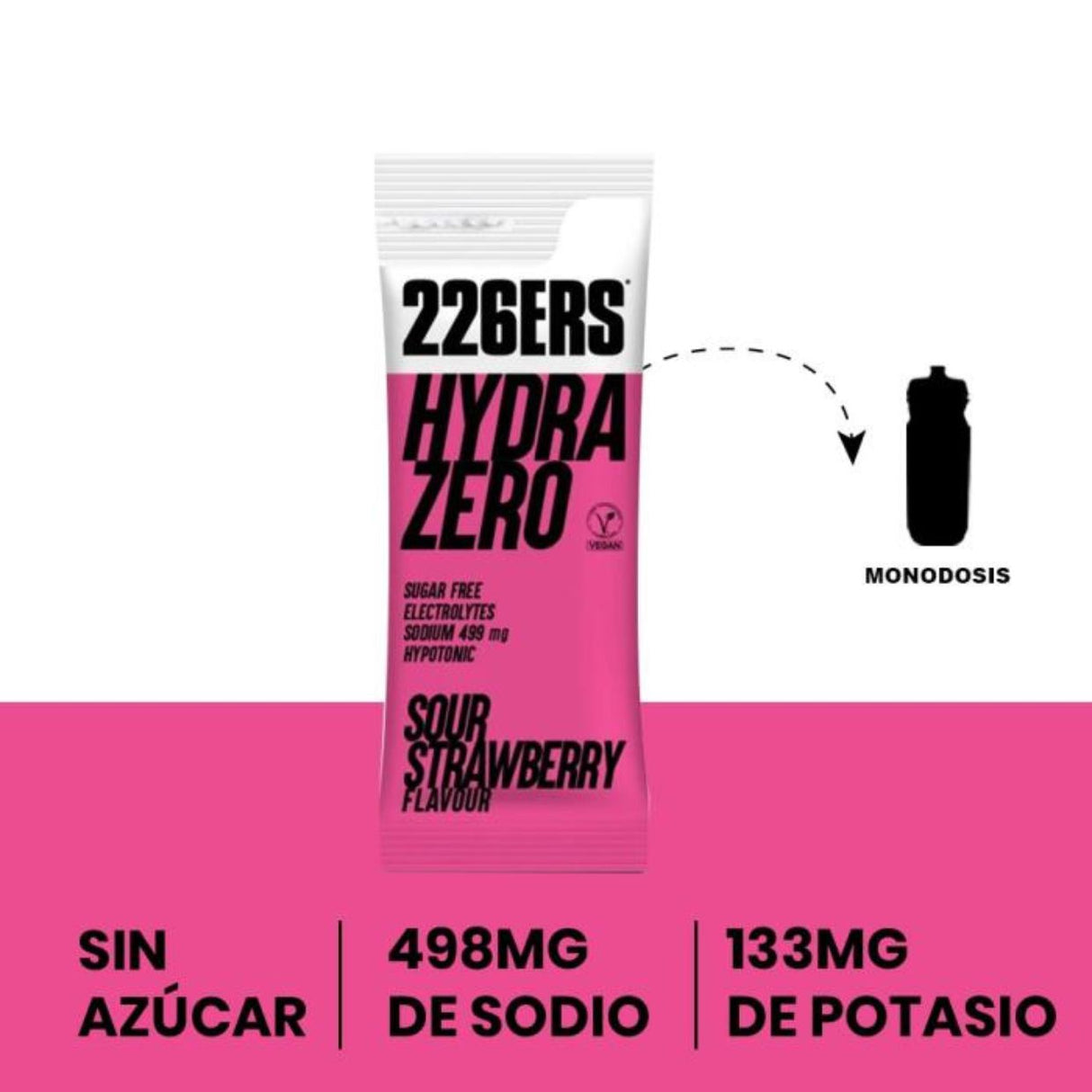 Bebida Energética 226ERS Hipotónica Hydrazero Fresa 7,5g