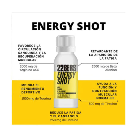 Bebida Energética 226ERS Energy Shot Banano 60ml - Energía deportiva 1