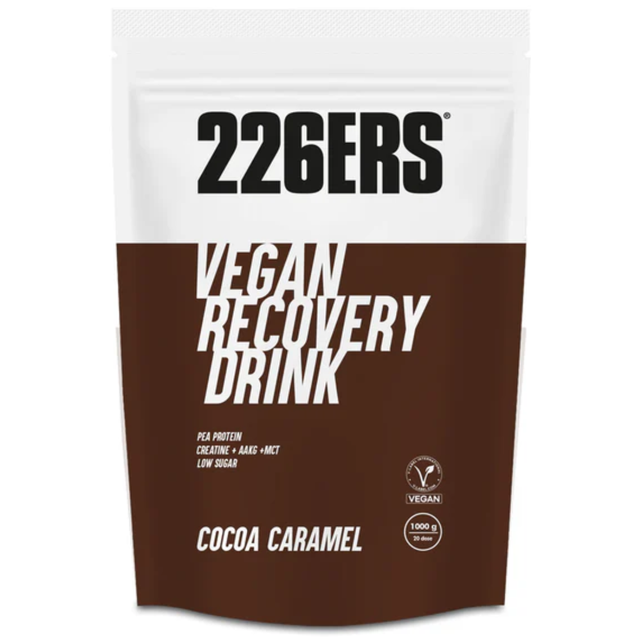 226ERS Vegan Recovery Drink Chocolate Caramelo 500g – recuperación muscular vegana post entreno [imagen 1]