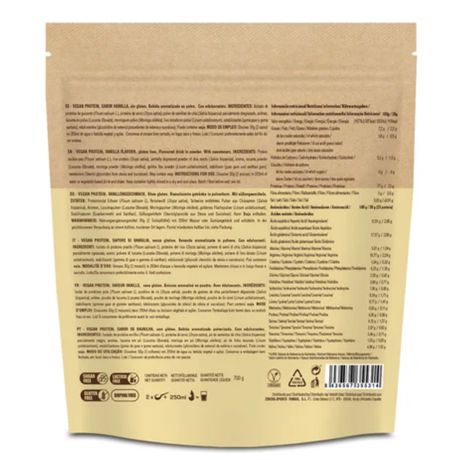 Vegan Protein vanilla en polvo – batido vegetal fácil digestión [imagen 2].