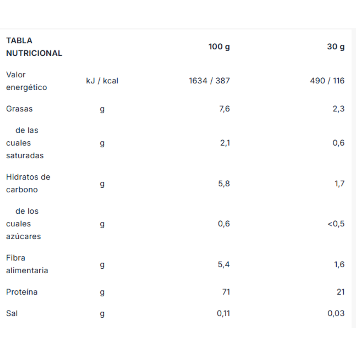 Vegan Protein vainilla proteína vegetal sin lactosa [imagen 4].