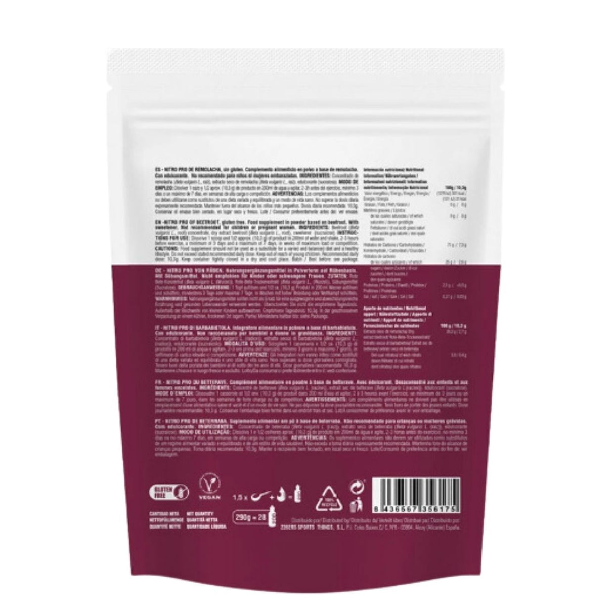 Nitro Pro Beetroot 226ERS Remolacha 185g