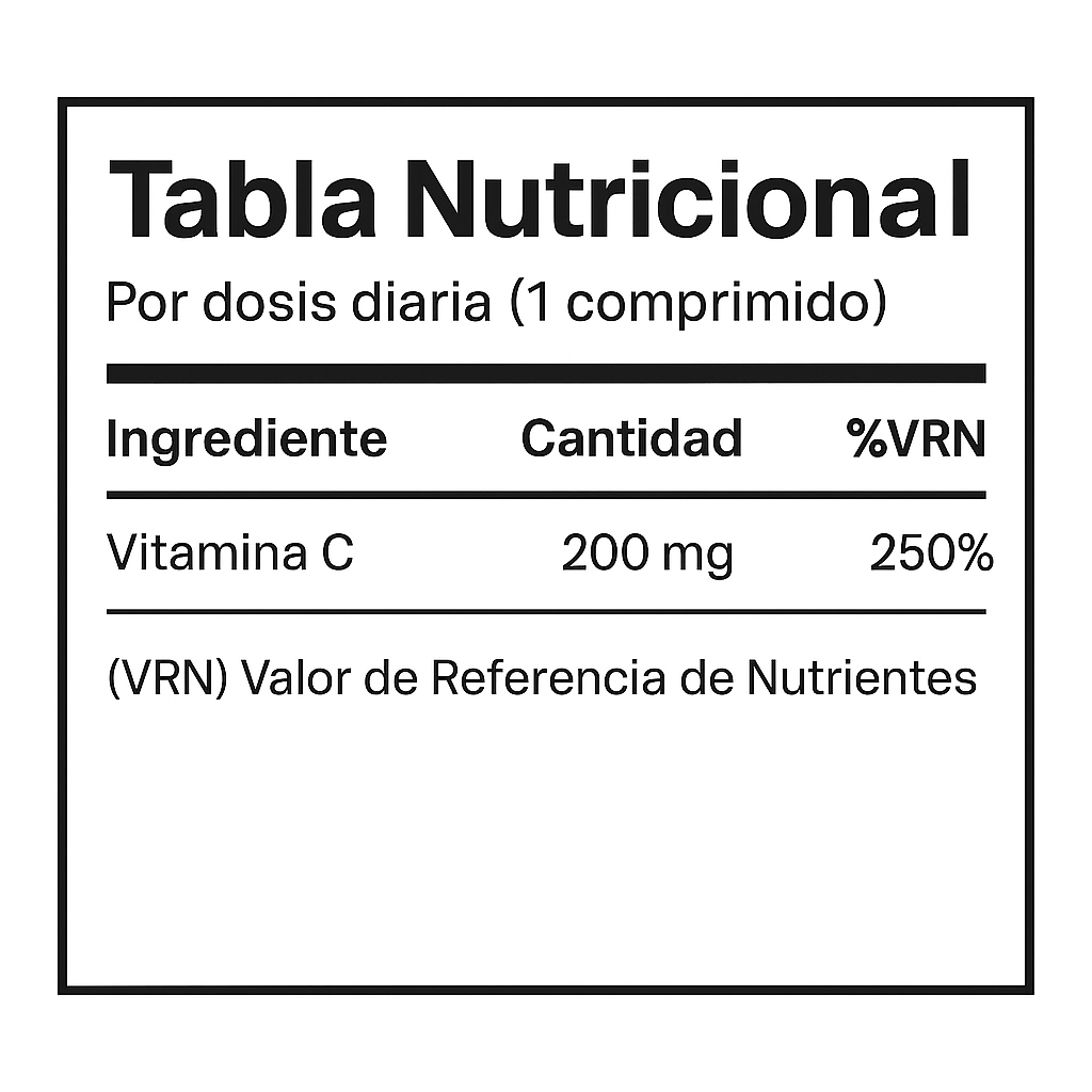 Vitamina C Drasanvi 60 comprimidos masticables – vegana [imagen 2]