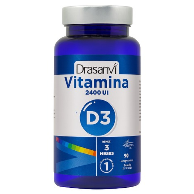 Suplemento Drasanvi Vitamina D3 2400UI 90 Comprimidos - Inmunidad Fortalecida 1