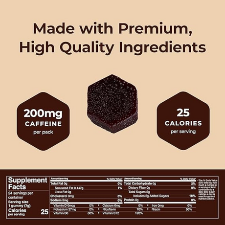 Gomitas Energéticas Mocca Shots con Cafeína Chocolate Holandés 14g - Energía deportiva 4