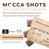 Gomitas Energéticas Mocca Shots con Cafeína Chocolate Holandés 14g - Energía Instantánea  3