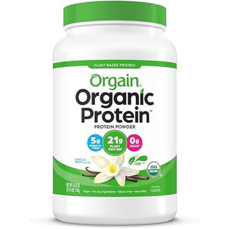 Proteína en polvo a base de plantas Organic Protein Vainilla 920g- Energía deportiva