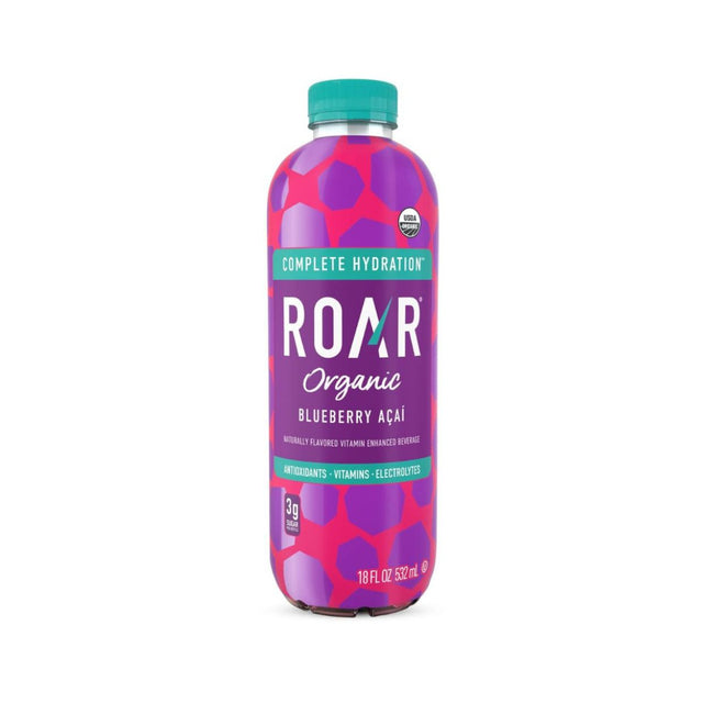 Bebida Hidratante Roar Organic Con Vitaminas Arándanos Caí 600ml - Energía deportiva