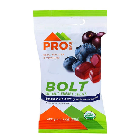 Gomitas Energéticas Pro Bar Bolt con cafeína Frutos Silvestres 60g - Energía deportiva