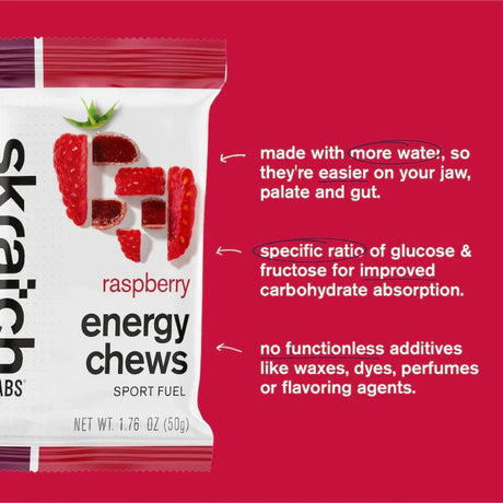 Gomitas Energéticas Energy Chews Frambuesa 50g - Energía deportiva 5