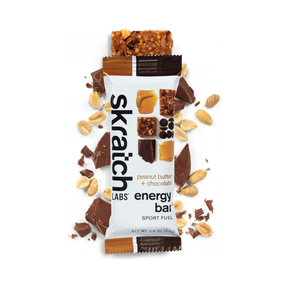 Barra Energética Skratch Labs Chocolate y Mantequilla de Maní 50g